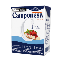 CREME DE LEITE CAMPONESA 17% 27X200G