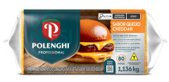 QUEIJO CHEDDAR POLENGHI 80 FATIAS 1,136K
