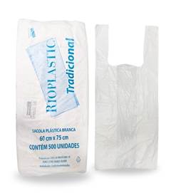 SACOLA CAMISETA 60X75 TRAD RIOPLAS FD500