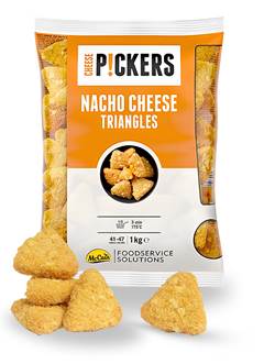 MCCAIN NACHO CHEESE TRIANGLES 1KG