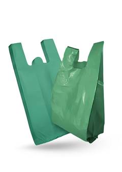 SACOLA CAMISETA RECICLADA VERDE40X50 5KG
