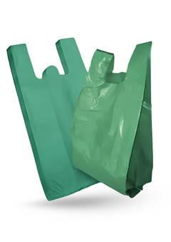 SACOLA CAMISETA RECICLADA VERDE50X60 5KG