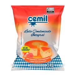 LEITE CONDENSADO CEMIL INTEGRAL 2X5K